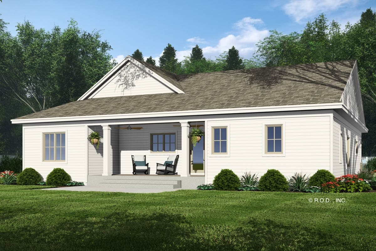 Plan 14956RK: Single-Story Country Farmhouse Plan with Flex Room - 1742 Sq Ft - Image #7 - Country, Farmhouse