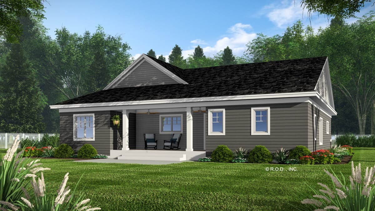 Plan 14957RK: Craftsman Home with Split Bedrooms and a Front and Rear Porch - Image #7 - Country, Craftsman, Traditional