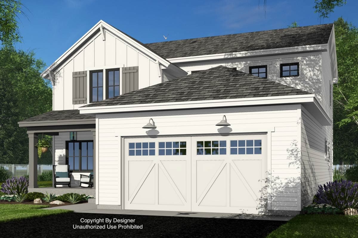 Plan 14961RK: Two-Story Modern Farmhouse Plan with Home Office - 2216 Sq Ft - Image #7 - Modern Farmhouse