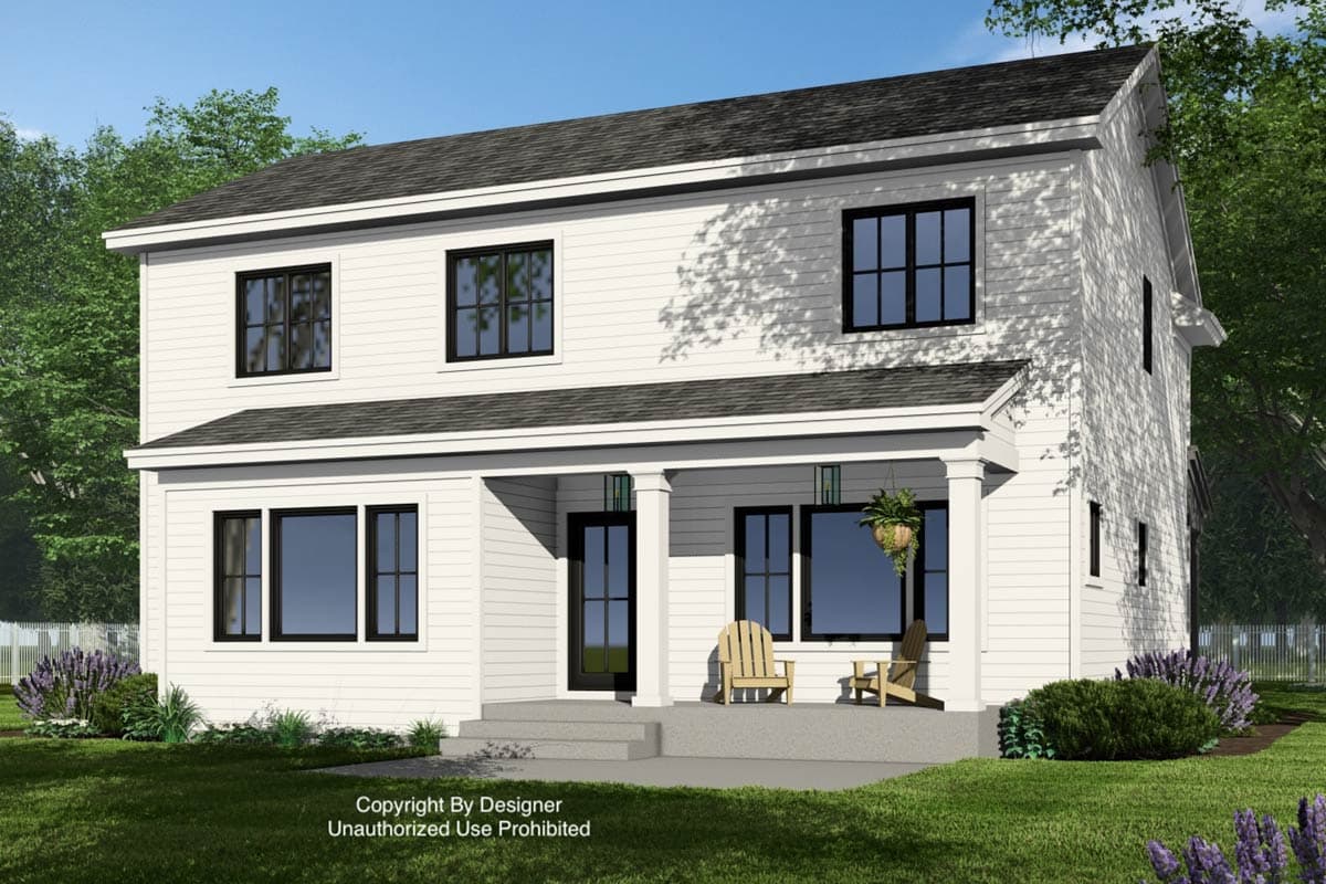Plan 14961RK: Two-Story Modern Farmhouse Plan with Home Office - 2216 Sq Ft - Image #5 - Modern Farmhouse