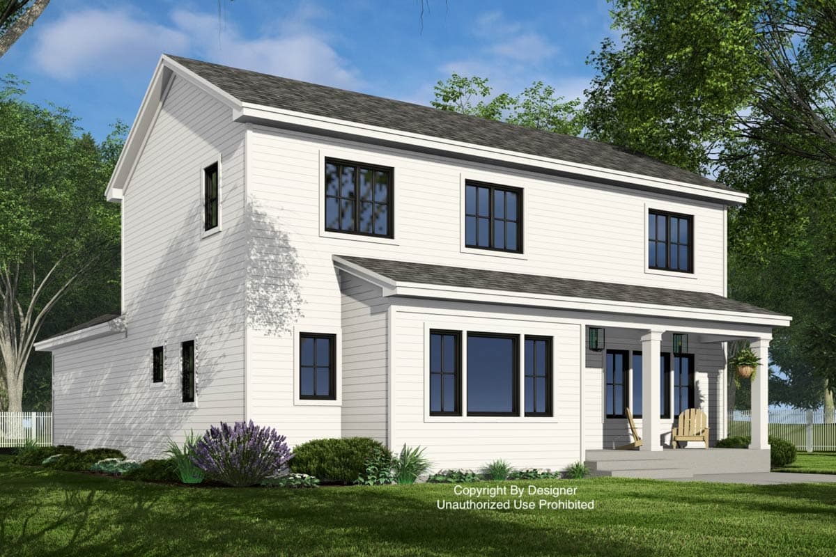 Plan 14961RK: Two-Story Modern Farmhouse Plan with Home Office - 2216 Sq Ft - Image #6 - Modern Farmhouse