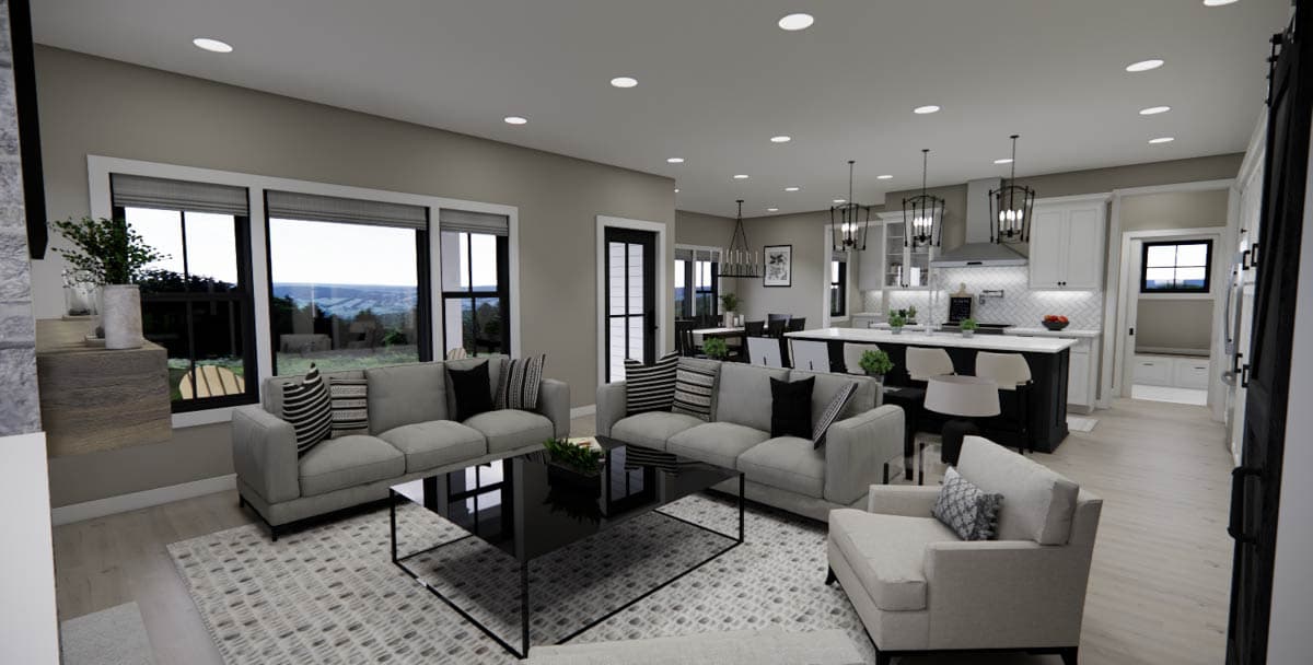 Plan 14961RK: Two-Story Modern Farmhouse Plan with Home Office - 2216 Sq Ft - Image #9 - Modern Farmhouse