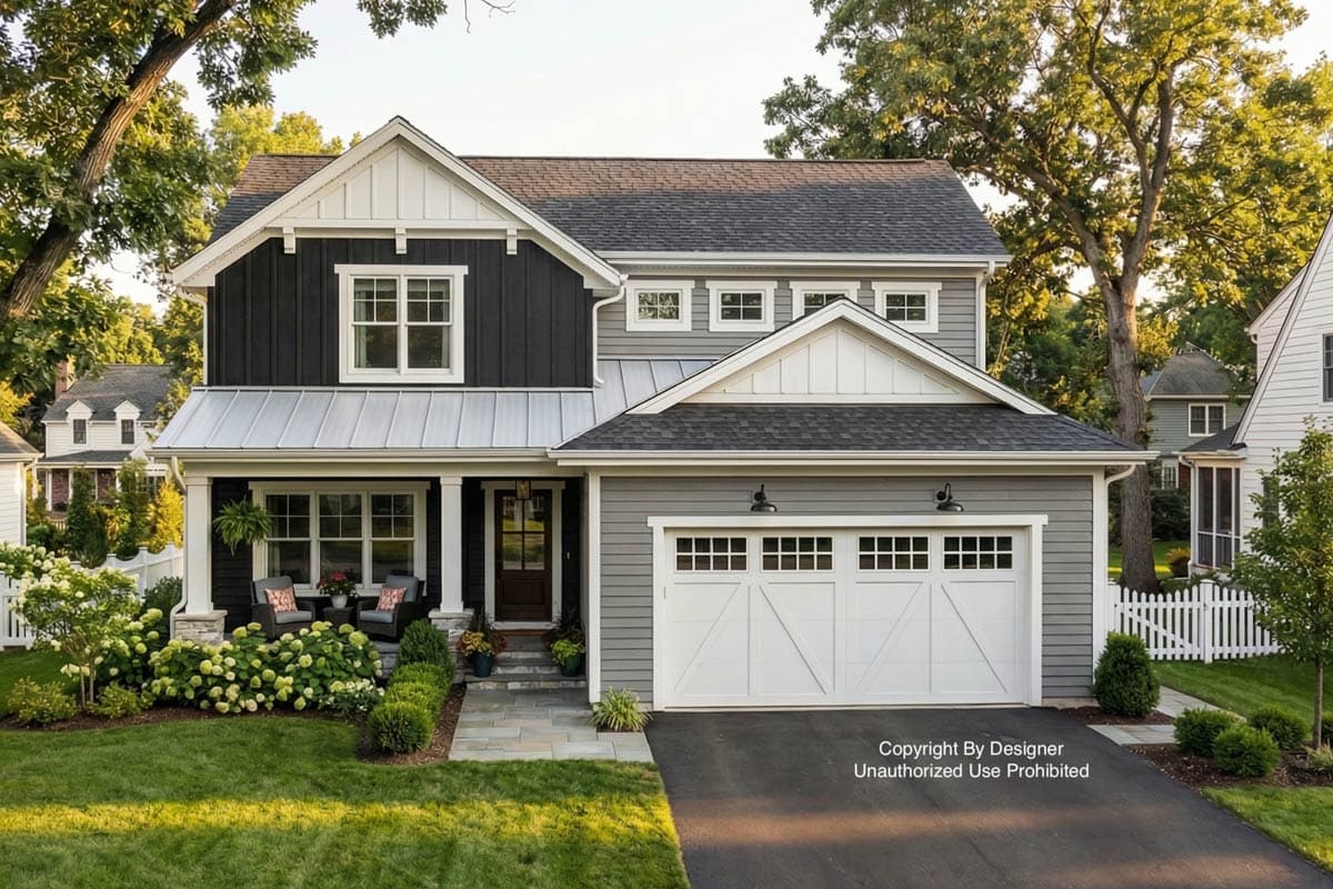 Plan 14963RK: Two-Story Craftsman House Plan with 2nd Floor Master Suite - 2216 Sq Ft - Image #1 - Craftsman, Traditional