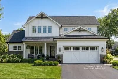 Two-Story Modern Farmhouse Plan with Home Office - 2500 Sq Ft