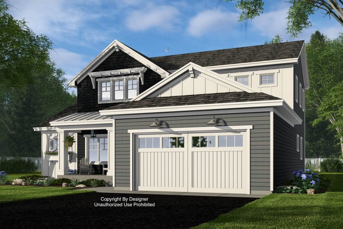 Plan 14966RK: Two-Story Craftsman House Plan with Main Floor Master - 2500 Sq Ft - Image #7 - Craftsman, Traditional