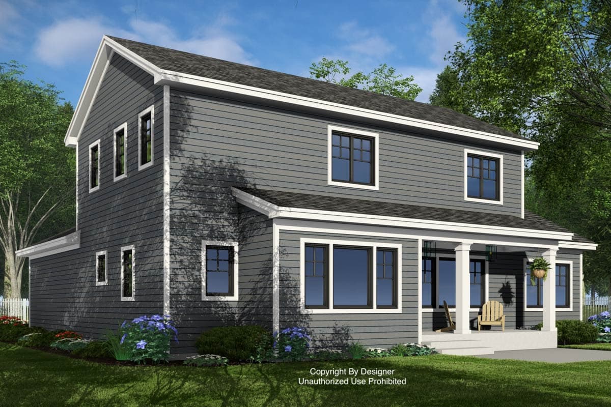 Plan 14966RK: Two-Story Craftsman House Plan with Main Floor Master - 2500 Sq Ft - Image #6 - Craftsman, Traditional