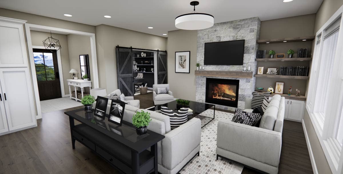 Plan 14966RK: Two-Story Craftsman House Plan with Main Floor Master - 2500 Sq Ft - Image #10 - Craftsman, Traditional