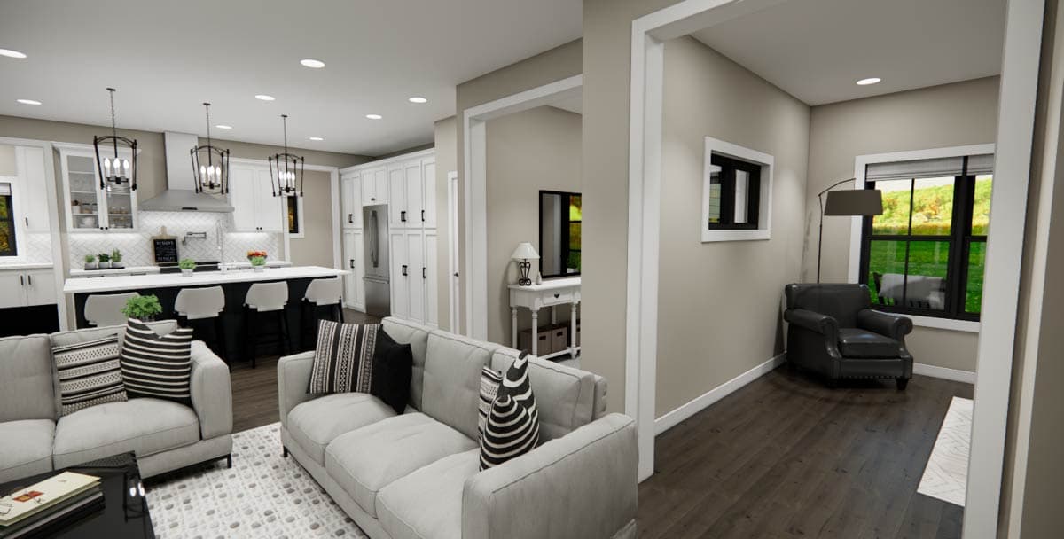 Plan 14967RK: Two-Story 3-Bedroom Farmhouse Plan with Home Office - 2132 Sq Ft - Image #15 - Farmhouse