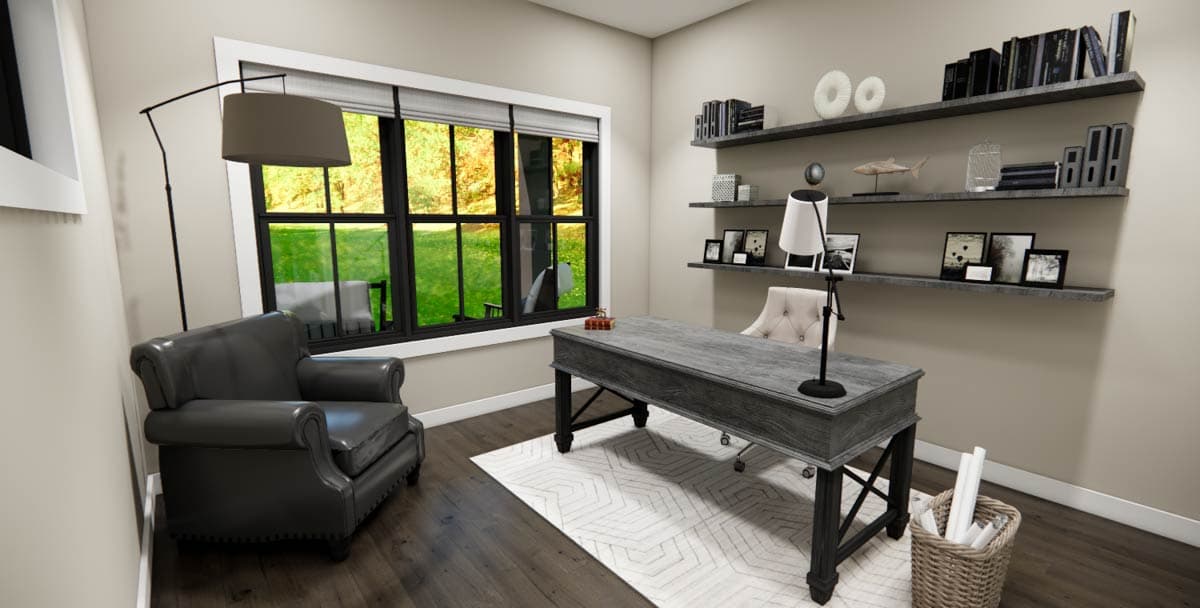Plan 14967RK: Two-Story 3-Bedroom Farmhouse Plan with Home Office - 2132 Sq Ft - Image #13 - Farmhouse