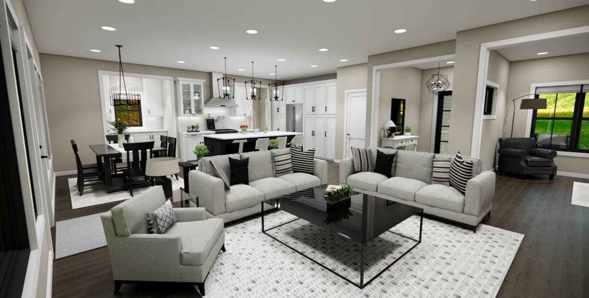 Plan 14967RK: Two-Story 3-Bedroom Farmhouse Plan with Home Office - 2132 Sq Ft - Image #12 - Farmhouse