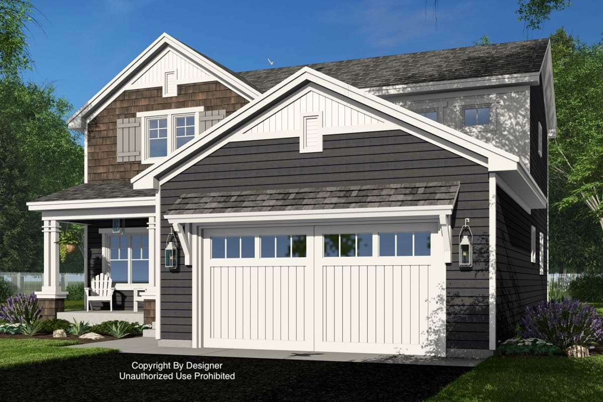 Plan 14968RK: Two-Story 3-Bedroom Traditional House Plan with Prep-Kitchen - 2132 Sq Ft - Image #7 - Country, Traditional