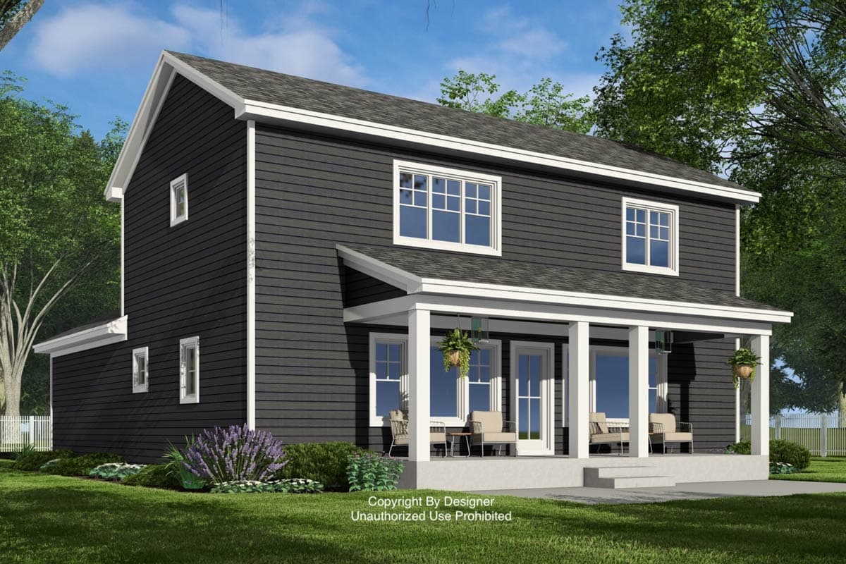 Plan 14968RK: Two-Story 3-Bedroom Traditional House Plan with Prep-Kitchen - 2132 Sq Ft - Image #6 - Country, Traditional