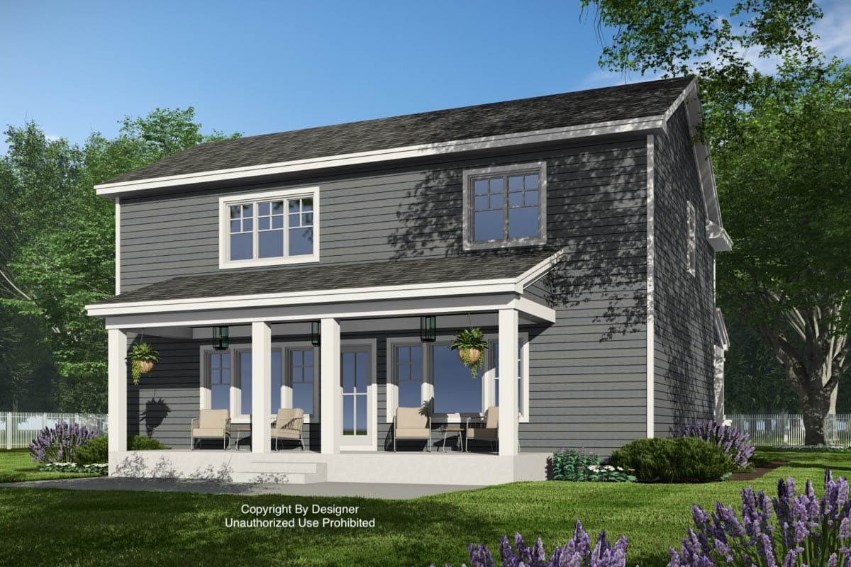 Plan 14969RK: Two-Story 3-Bedroom Craftsman House Plan with Home Office - 2132 Sq Ft - Image #5 - Craftsman, Traditional