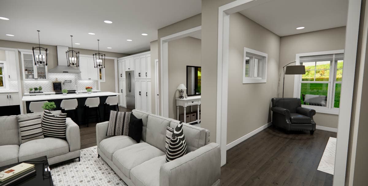 Plan 14969RK: Two-Story 3-Bedroom Craftsman House Plan with Home Office - 2132 Sq Ft - Image #11 - Craftsman, Traditional