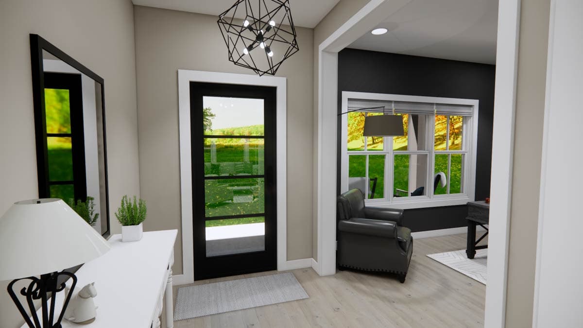Plan 14970RK: 4-Bedroom Farmhouse Plan with Home Office and Nook - 2417 Sq Ft - Image #10 - Modern Farmhouse