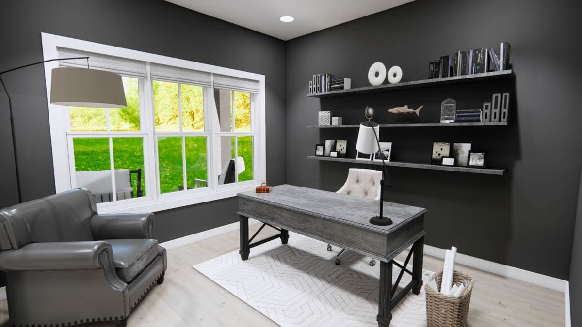 Plan 14970RK: 4-Bedroom Farmhouse Plan with Home Office and Nook - 2417 Sq Ft - Image #11 - Modern Farmhouse