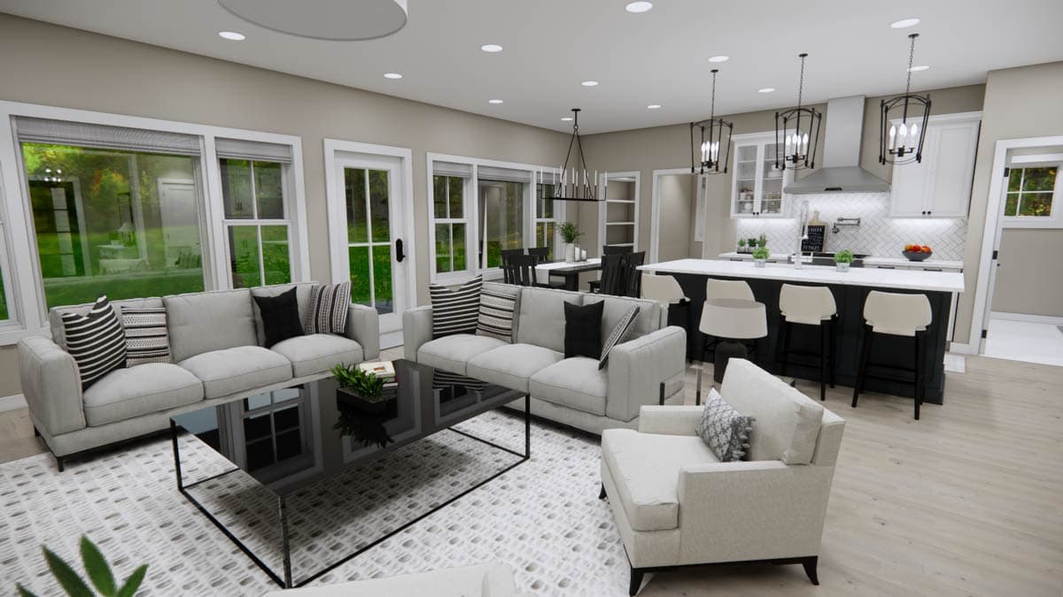 Plan 14970RK: 4-Bedroom Farmhouse Plan with Home Office and Nook - 2417 Sq Ft - Image #13 - Modern Farmhouse