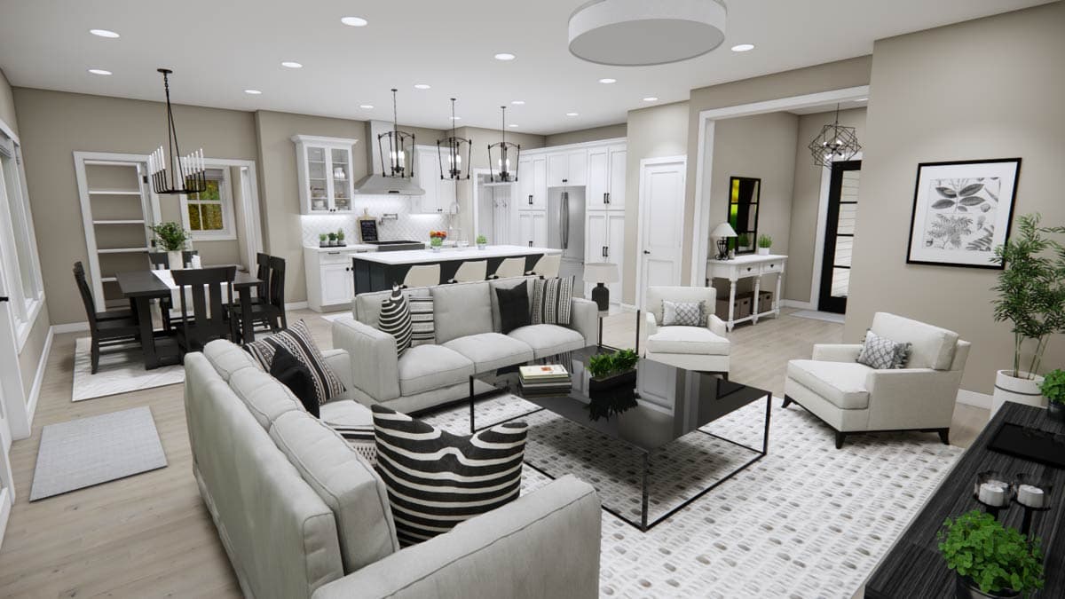 Plan 14970RK: 4-Bedroom Farmhouse Plan with Home Office and Nook - 2417 Sq Ft - Image #17 - Modern Farmhouse