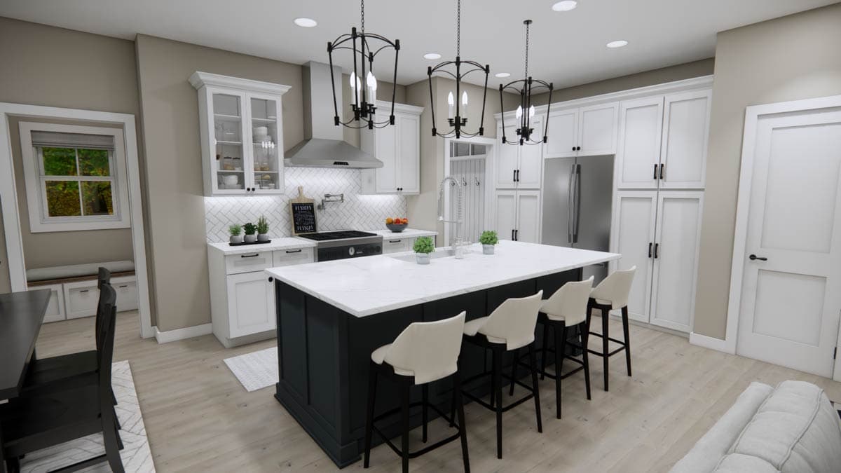 Plan 14970RK: 4-Bedroom Farmhouse Plan with Home Office and Nook - 2417 Sq Ft - Image #26 - Modern Farmhouse