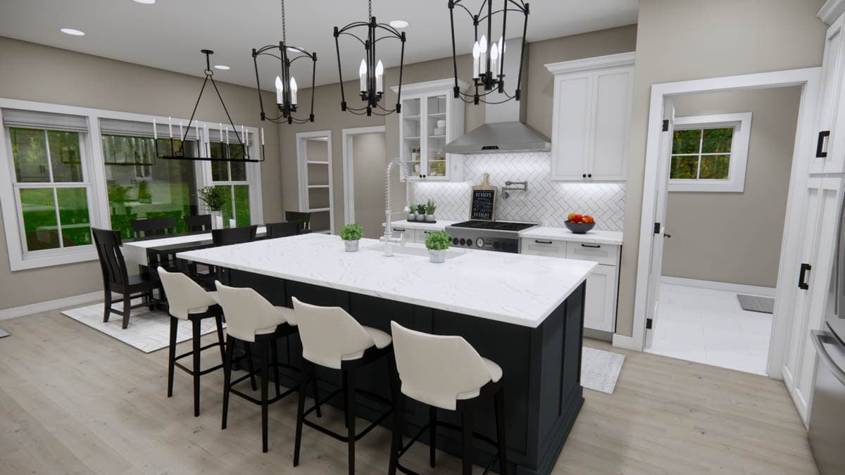Plan 14970RK: 4-Bedroom Farmhouse Plan with Home Office and Nook - 2417 Sq Ft - Image #18 - Modern Farmhouse