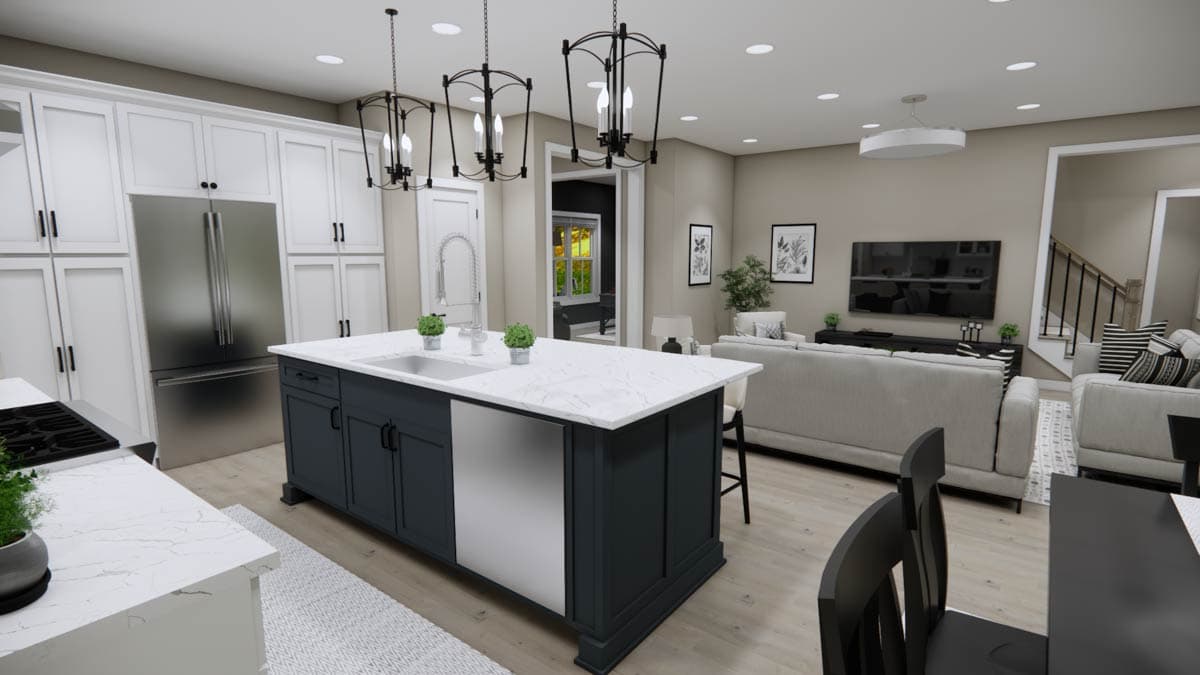 Plan 14970RK: 4-Bedroom Farmhouse Plan with Home Office and Nook - 2417 Sq Ft - Image #21 - Modern Farmhouse