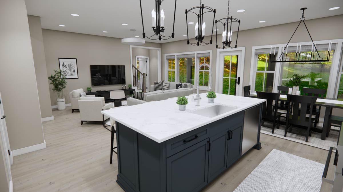 Plan 14970RK: 4-Bedroom Farmhouse Plan with Home Office and Nook - 2417 Sq Ft - Image #24 - Modern Farmhouse