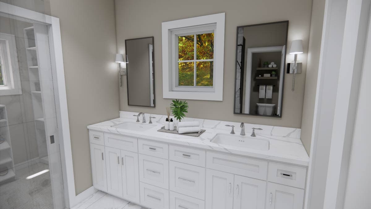 Plan 14970RK: 4-Bedroom Farmhouse Plan with Home Office and Nook - 2417 Sq Ft - Image #28 - Modern Farmhouse