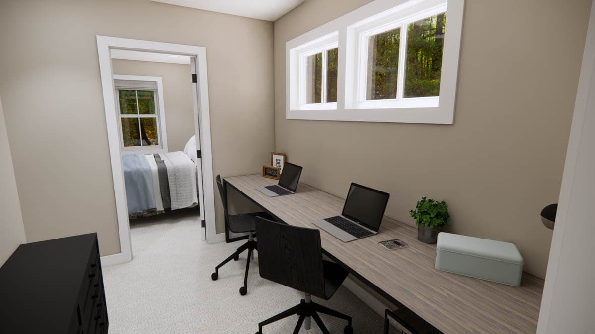 Plan 14970RK: 4-Bedroom Farmhouse Plan with Home Office and Nook - 2417 Sq Ft - Image #46 - Modern Farmhouse