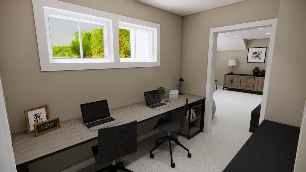 Plan 14970RK: 4-Bedroom Farmhouse Plan with Home Office and Nook - 2417 Sq Ft - Image #45 - Modern Farmhouse