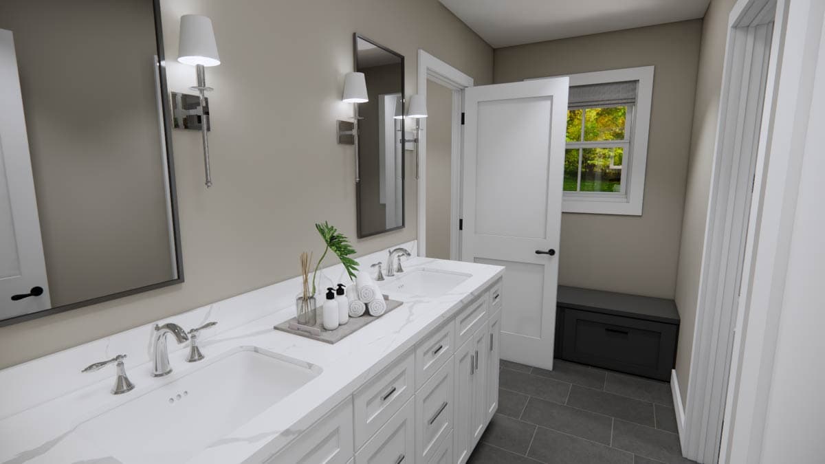Plan 14970RK: 4-Bedroom Farmhouse Plan with Home Office and Nook - 2417 Sq Ft - Image #48 - Modern Farmhouse
