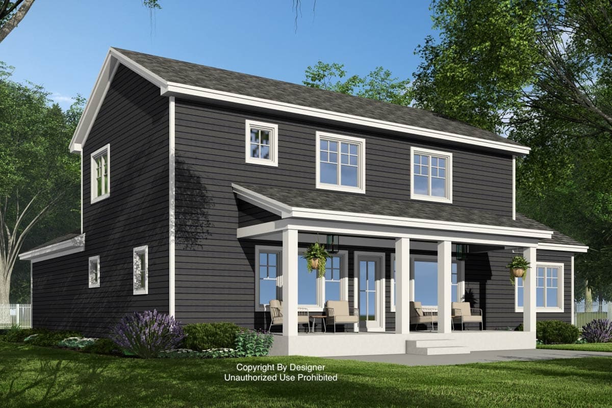Plan 14971RK: Two-Story 4-Bedoom Traditional House Plan with Home Office - 2417 Sq Ft - Image #7 - Country, Traditional