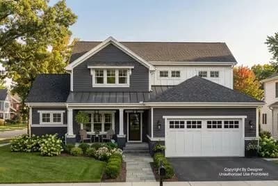 Two-Story 4-Bedoom Craftsman House Plan with Home Office - 2417 Sq Ft