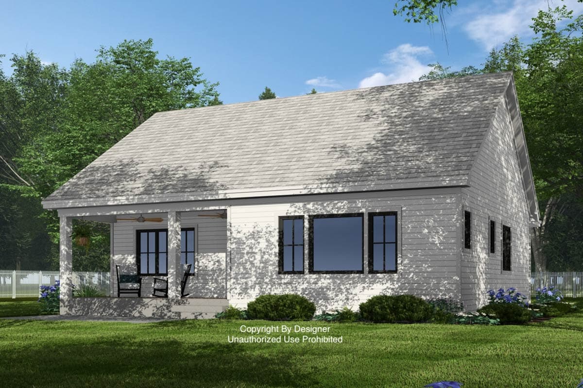 Plan 14973RK: Single-Story 3-Bed Modern Farmhouse Plan with L-Shape Kitchen - 1621 Sq Ft - Image #6 - Country, Farmhouse