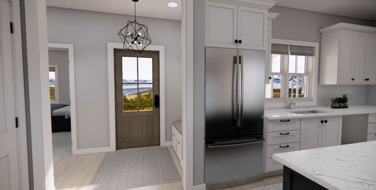 Plan 14973RK: Single-Story 3-Bed Modern Farmhouse Plan with L-Shape Kitchen - 1621 Sq Ft - Image #10 - Country, Farmhouse