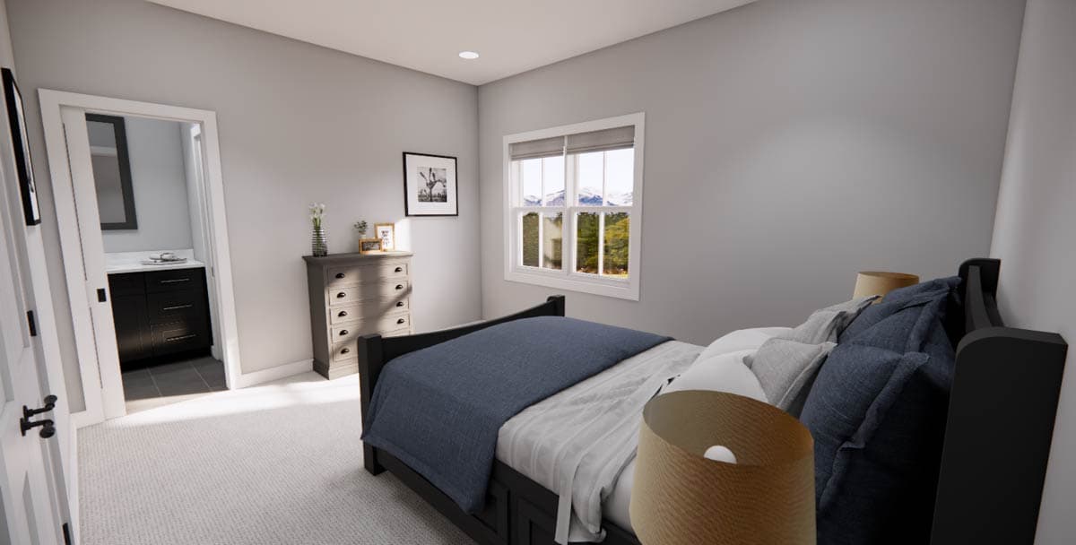 Plan 14973RK: Single-Story 3-Bed Modern Farmhouse Plan with L-Shape Kitchen - 1621 Sq Ft - Image #18 - Country, Farmhouse