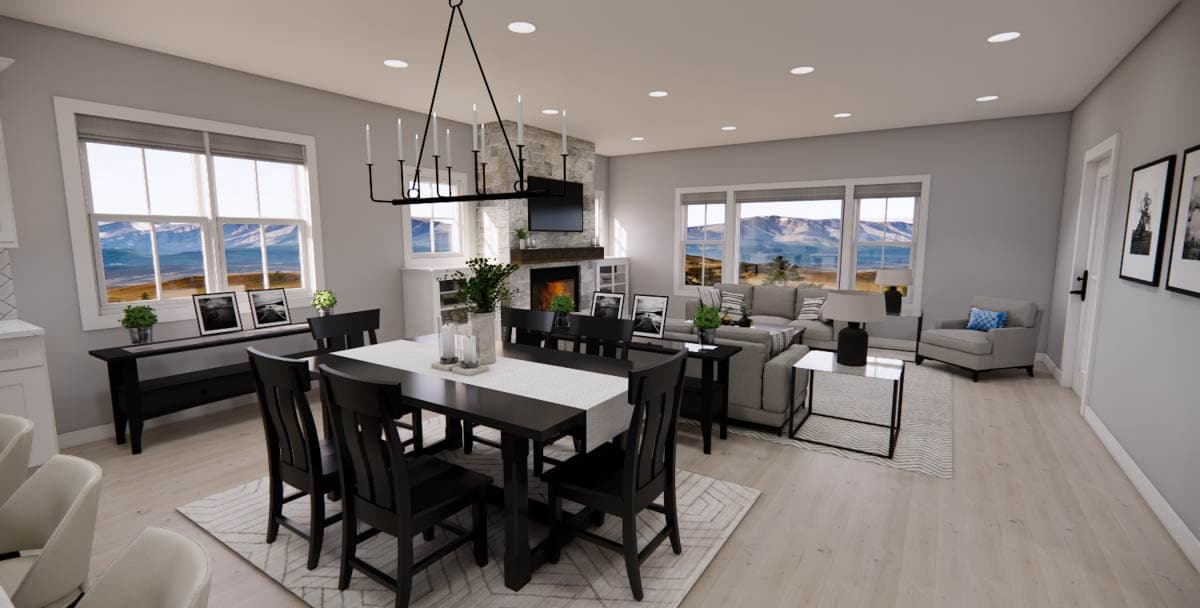 Plan 14973RK: Single-Story 3-Bed Modern Farmhouse Plan with L-Shape Kitchen - 1621 Sq Ft - Image #23 - Country, Farmhouse