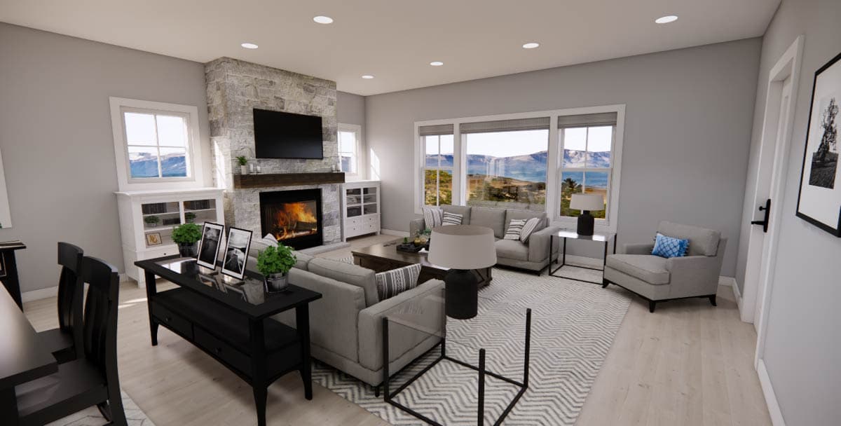 Plan 14973RK: Single-Story 3-Bed Modern Farmhouse Plan with L-Shape Kitchen - 1621 Sq Ft - Image #26 - Country, Farmhouse