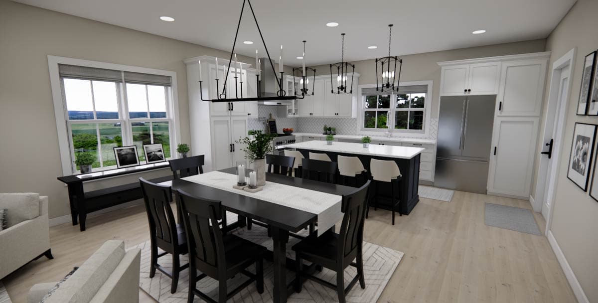 Plan 14976RK: Single-Story Modern Farmhouse Plan with Jack and Jill Bathroom Under 1500 Sq Ft - Image #23 - Farmhouse, Modern Farmhouse