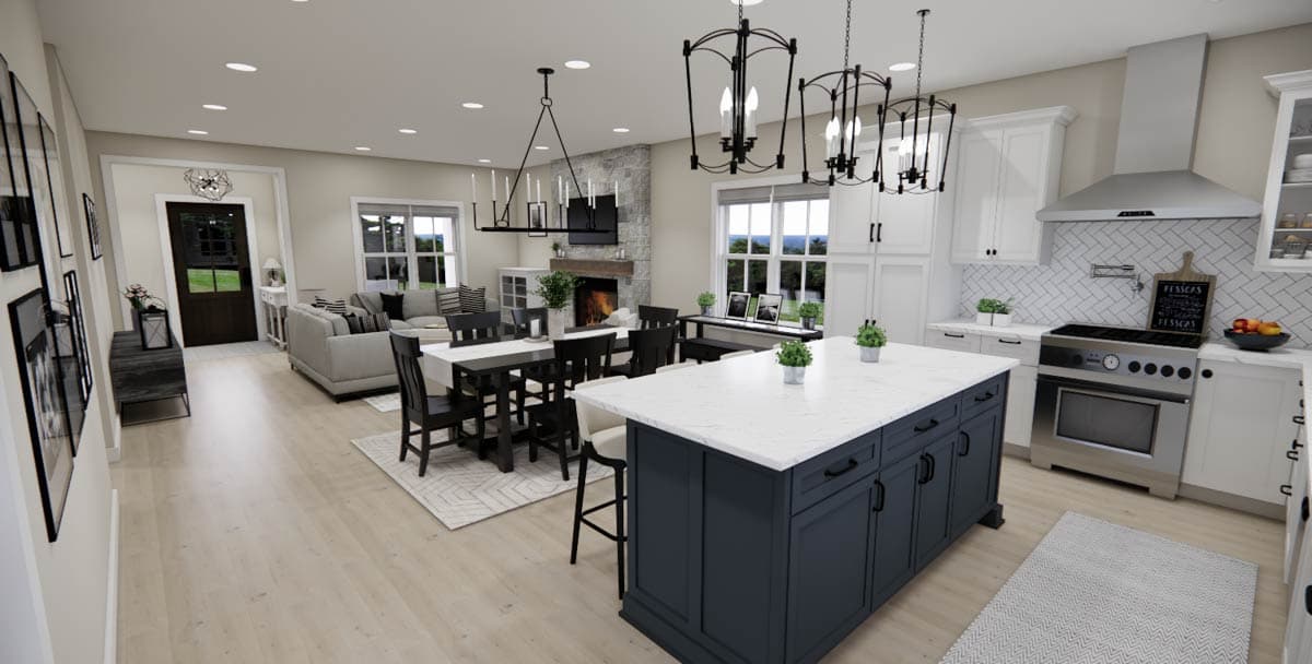 Plan 14976RK: Single-Story Modern Farmhouse Plan with Jack and Jill Bathroom Under 1500 Sq Ft - Image #27 - Farmhouse, Modern Farmhouse