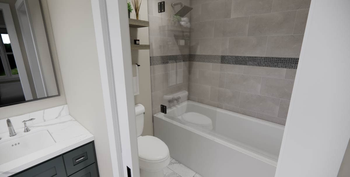 Plan 14976RK: Single-Story Modern Farmhouse Plan with Jack and Jill Bathroom Under 1500 Sq Ft - Image #34 - Farmhouse, Modern Farmhouse