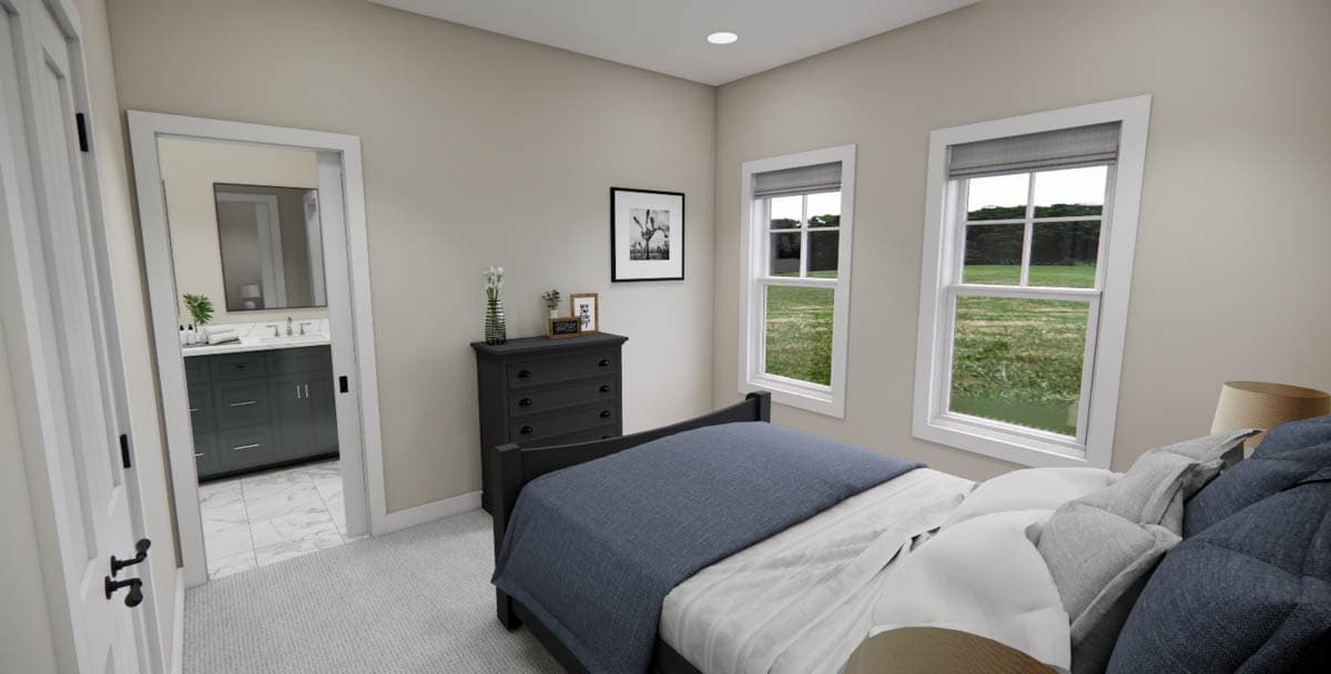 Plan 14978RK: Single-Story Craftsman House Plan with Jack and Jill Bathroom Under 1500 Sq Ft - Image #11 - Craftsman