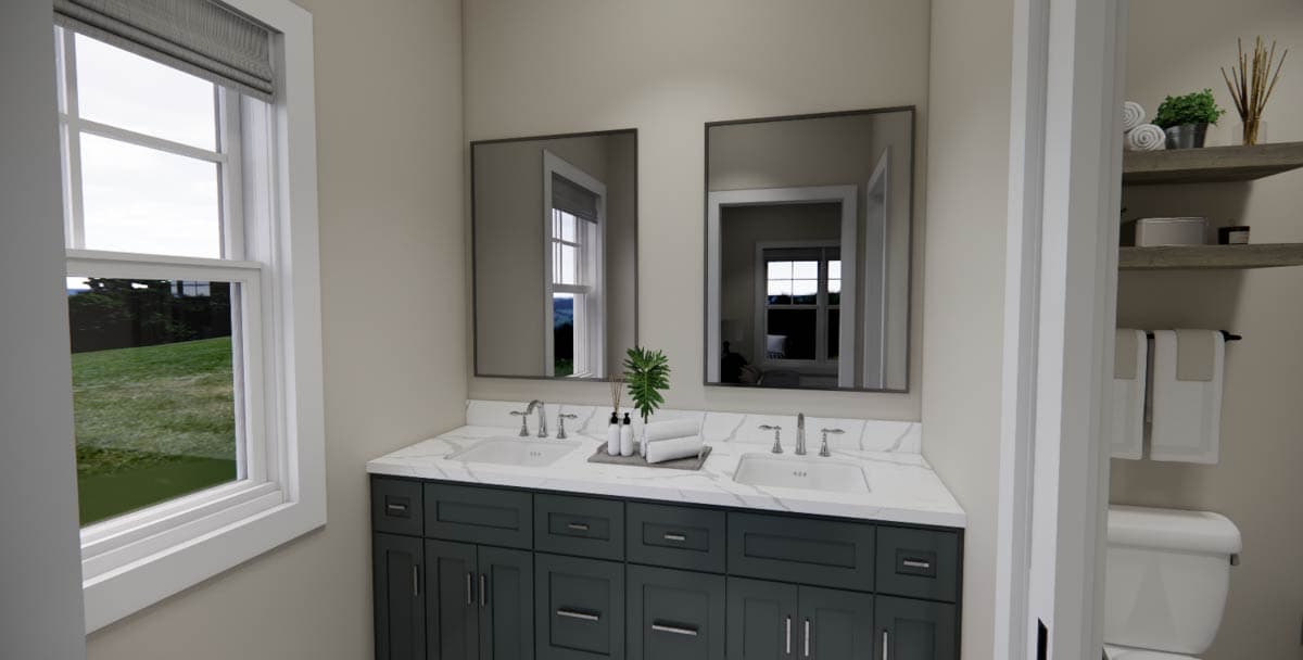 Plan 14978RK: Single-Story Craftsman House Plan with Jack and Jill Bathroom Under 1500 Sq Ft - Image #33 - Craftsman