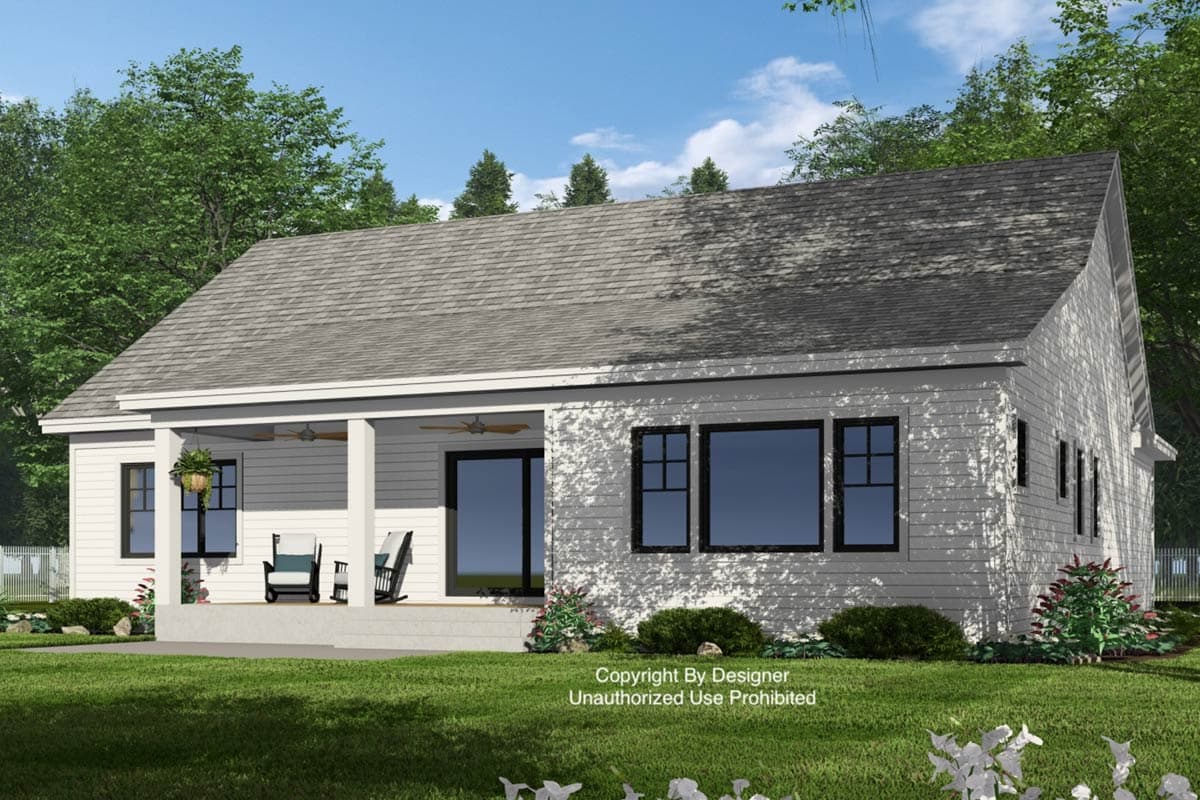 Plan 14979RK: Single-Story Modern Farmhouse Plan with Clustered Bedrooms - 1801 Sq Ft - Image #6 - Farmhouse, Modern Farmhouse