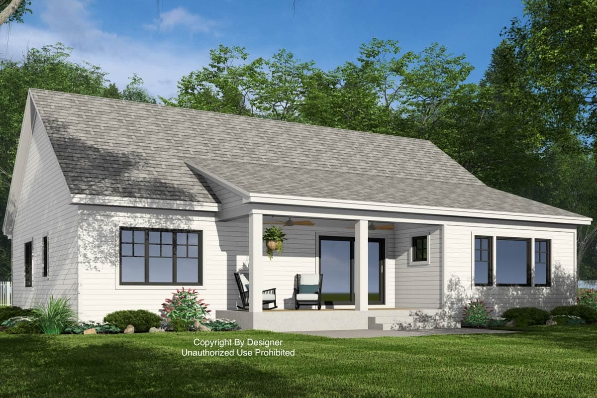 Plan 14979RK: Single-Story Modern Farmhouse Plan with Clustered Bedrooms - 1801 Sq Ft - Image #5 - Farmhouse, Modern Farmhouse
