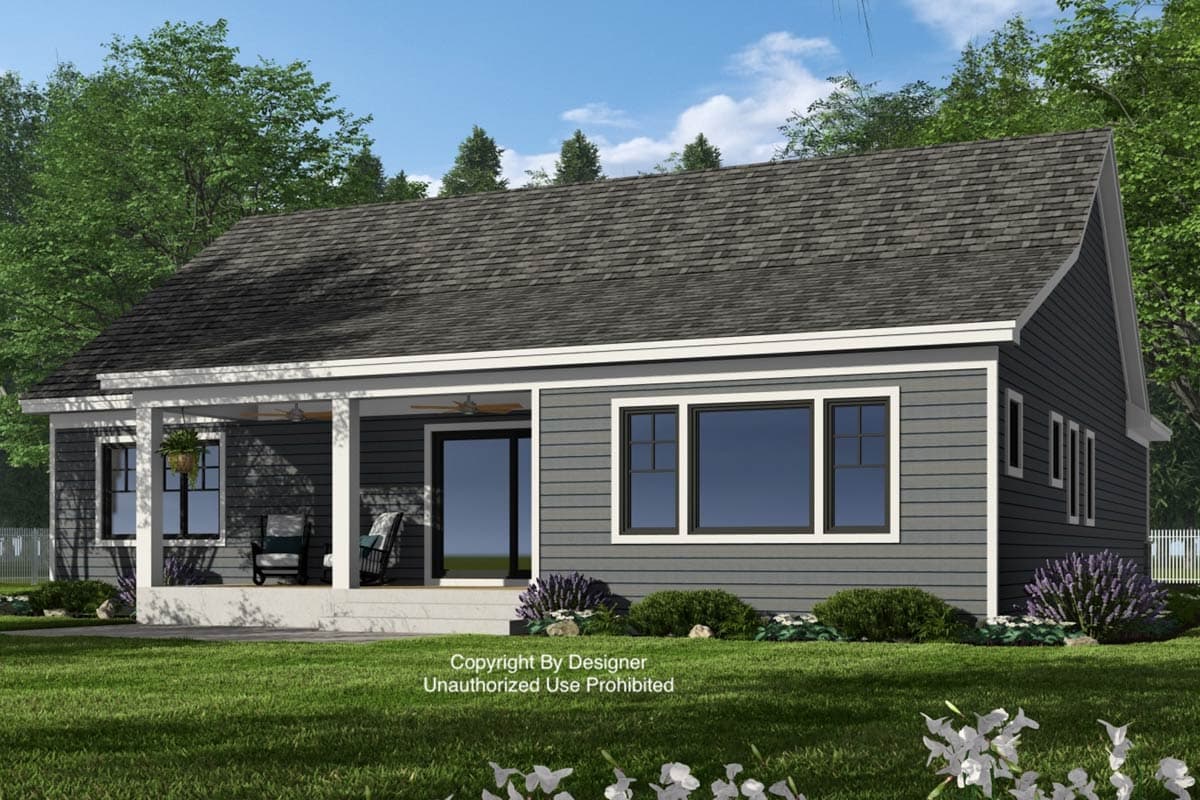 Plan 14981RK: Single-Story 3-Bed Craftsman House Plan with Clustered Bedrooms - 1801 Sq Ft - Image #6 - Craftsman, Traditional