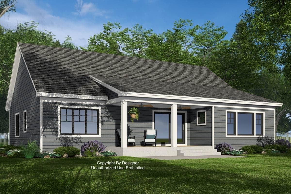 Plan 14981RK: Single-Story 3-Bed Craftsman House Plan with Clustered Bedrooms - 1801 Sq Ft - Image #5 - Craftsman, Traditional