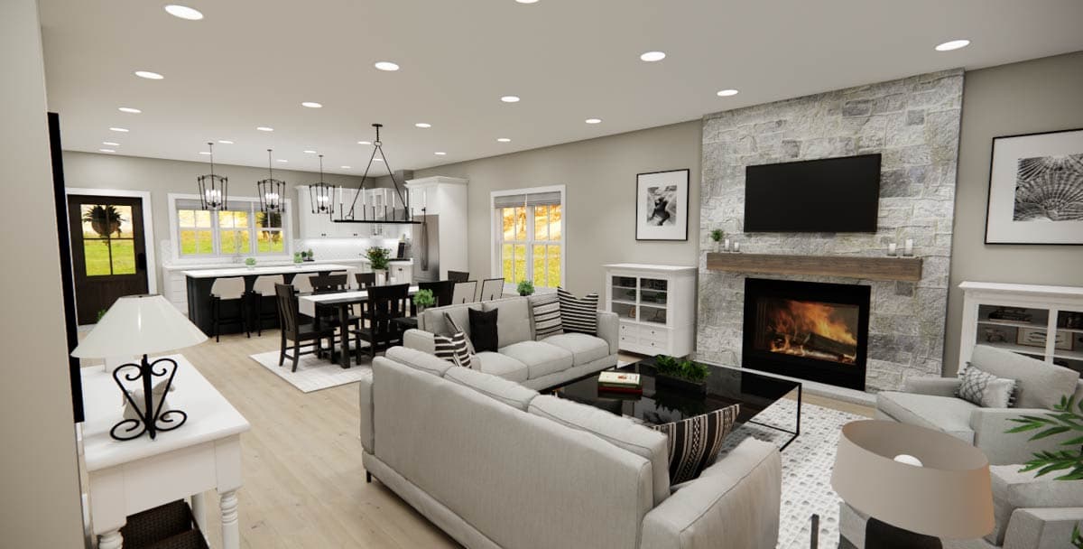 Plan 14985RK: Inviting 3-Bedroom Modern Farmhouse House Plan with ...