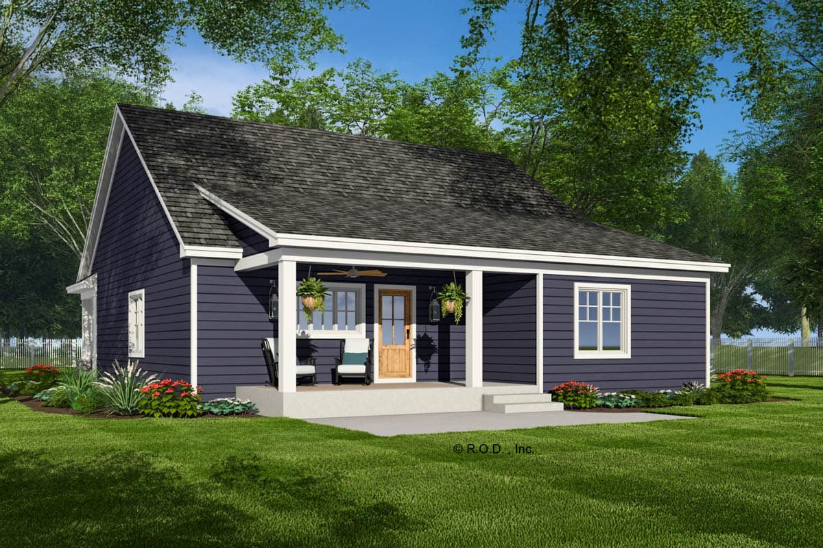 Plan 14987RK: 3-Bed Craftsman House Plan with Open Concept Living Area - 1568 Sq Ft - Image #6 - Craftsman, Traditional