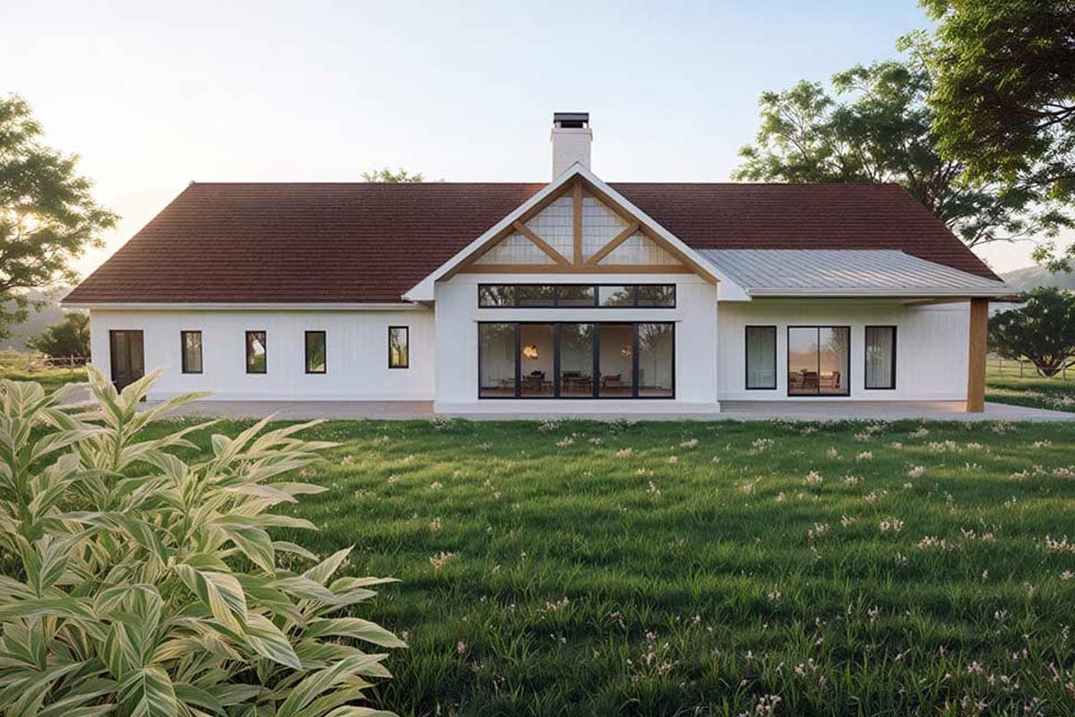 Plan 147028RML: 3-Bed Traditional Ranch House Plan with Den or Office - 2439 Sq Ft - Image #7 - Craftsman, Ranch, Traditional