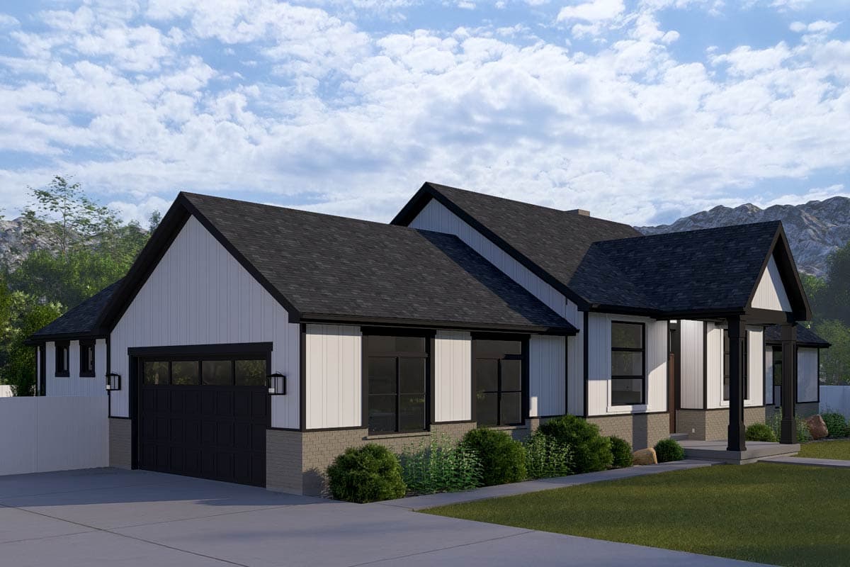 Plan 61602UT: Single-Story Country Ranch House Plan with Jack & Jill Bathroom - 2672 Sq Ft - Image #6 - Country, Ranch